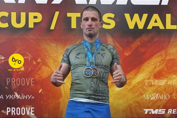 35-річний поліцейський із Закарпаття, здобув срібло та бронзу на кубку України з бразильського джиу-джитсу
