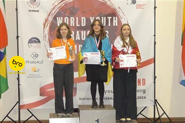 19-річна Катерина Мойсей з Іршави стала чемпіонкою світу з шашок
