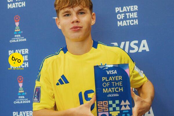 Ужгородець Ярослав Караман визнаний найкращим футболістом збірної України у стартовому матчі ЧС U-20